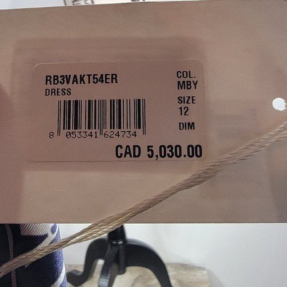 VALENTINO Mock-neck Long-sleeve Puzzle-print Midi Dress Womens Size 12 $5030 - Picture 8 of 9